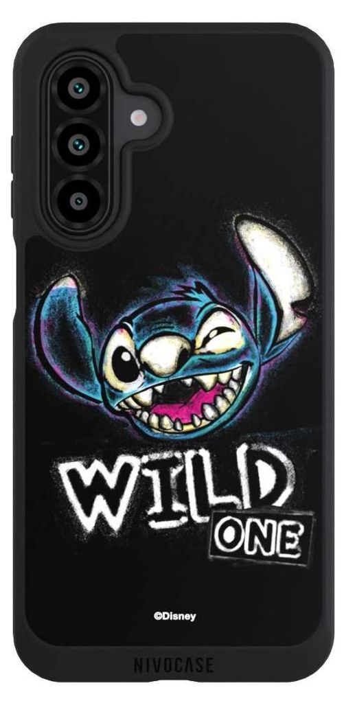NIVOCASE Handyhülle für Samsung Galaxy A17 5G Hülle NIVOpure Case Schwarz Disney Offizielles Lizenzprodukt Lilo & Stitch