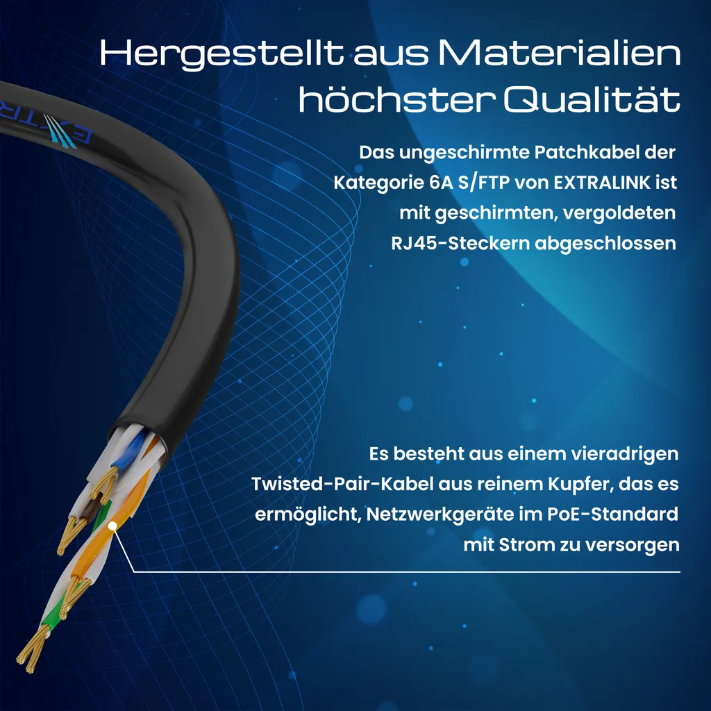 Extralink Cat.5e FTP 0,5 m Cavo patch LAN Cavo di rete Ethernet Patchcord - 9