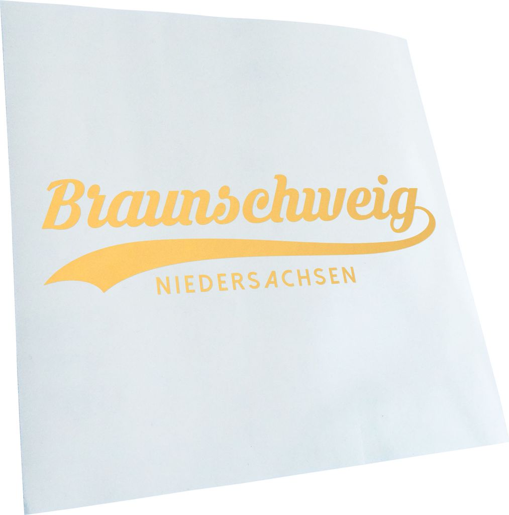 Kiwistar - Autoaufkleber - Braunschweig Niedersachsen - Creme - 24x7cm - Aufkleber für Auto, Laptop, Fahrrad, LKW, Motorrad Mehrfarbig JDM Decal R...