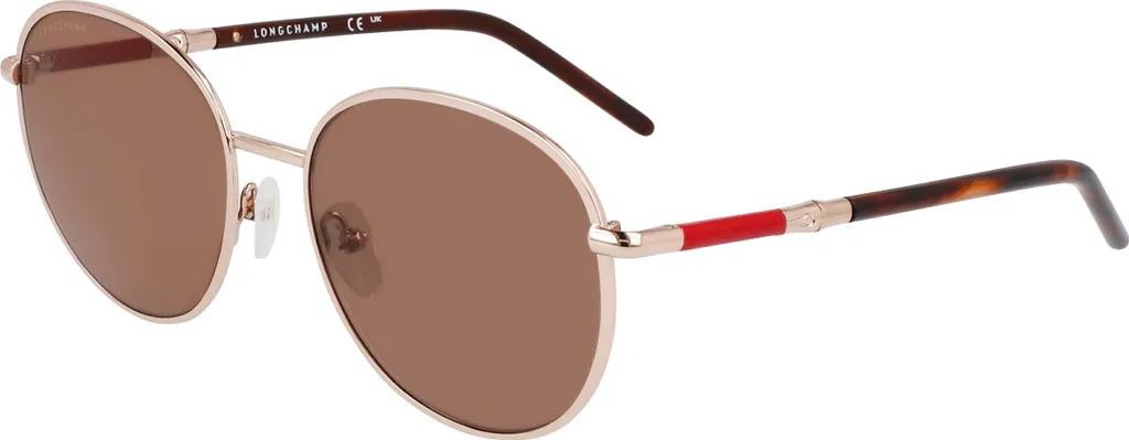 Lunettes de Soleil Femme Longchamp LO171S Monture Métal Doré Rose 53mm