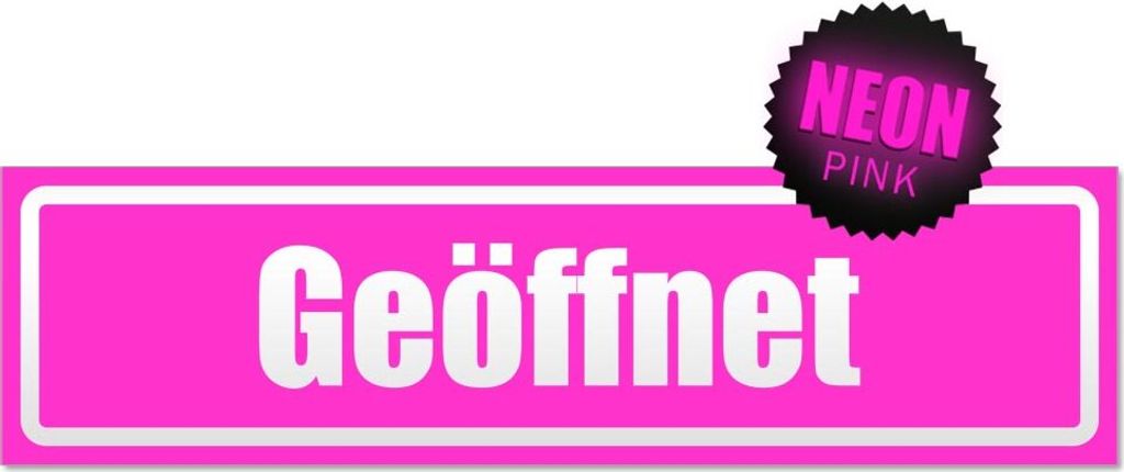 Geöffnet invertiert Magnetschild Schild magnetisch