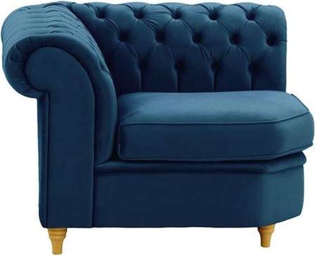 Chesterfield Modul - Eckelement (CM)-Velluto 11-like oak