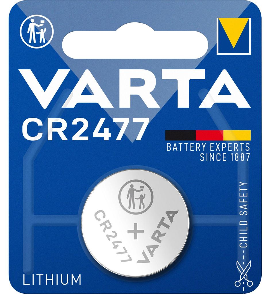 Varta CR 2477, Pile à usage unique, lithium, bouton/pièce Image du produit 