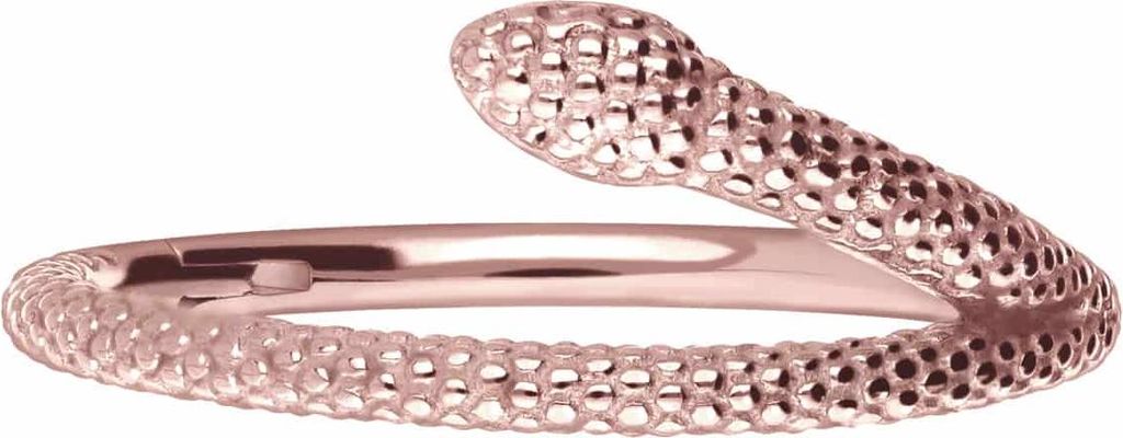 Ohrpiercing, Nasenpiercing, Septum Piercing Chirurgenstahl Segmentring Clicker SCHLANGE RoséGold Innendurchmesser: 12 mm