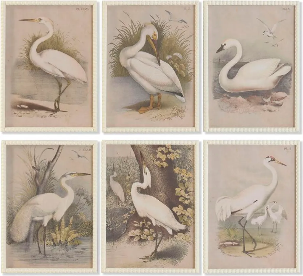 Set de Tableaux Zen pour Salon et Chambre Oiseaux Oriental 40x55 cm