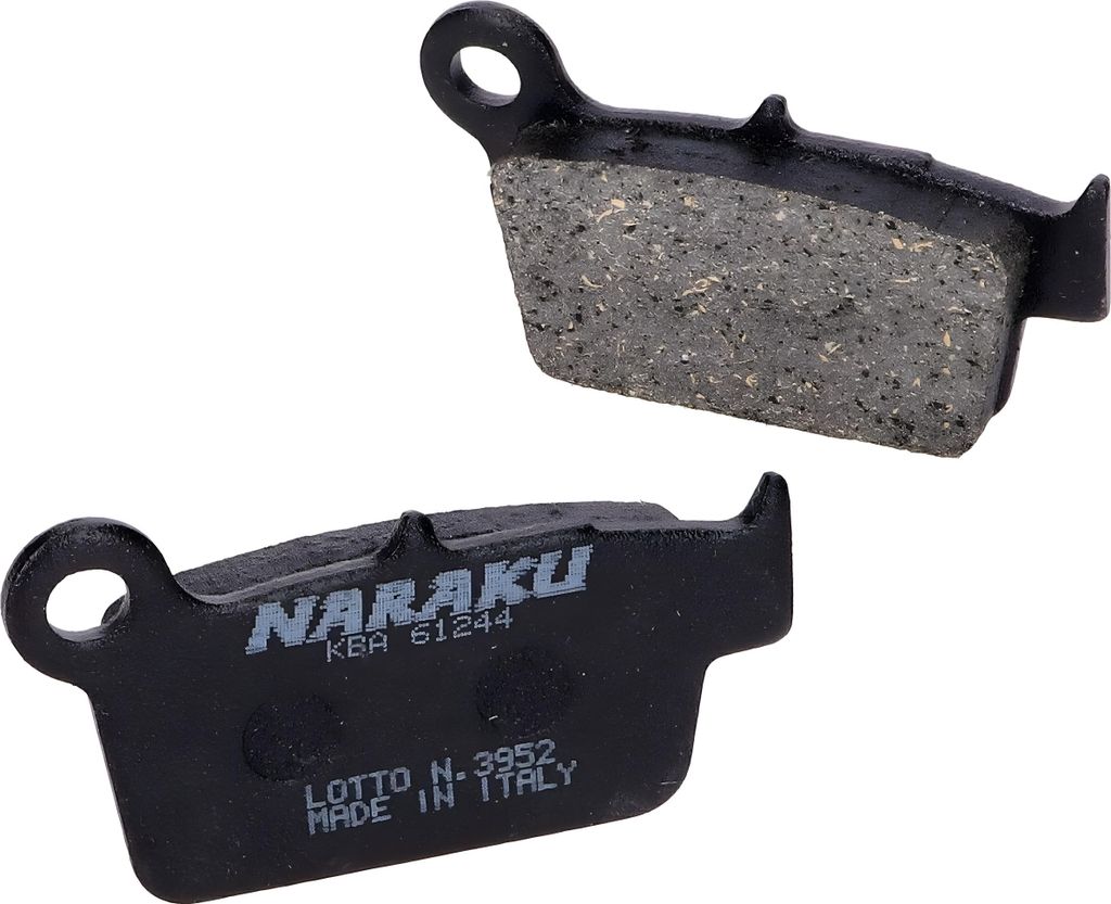 Bremsbeläge Naraku organisch für Aprilia MXV, SXV, Fantic, GasGas, Kawasaki KX, Sherco, Suzuki RM-Z, TM, Yamaha YZ, WR