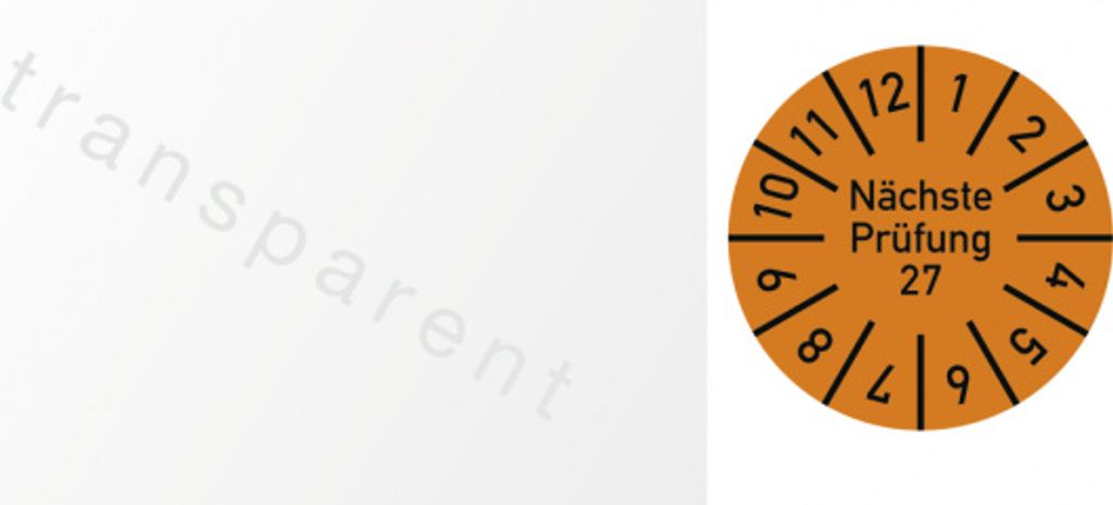 Dreifke Kabelprüfplakette Nächste Prüfung 2027, Folie, 60x25 mm, 10 Stück/Bogen