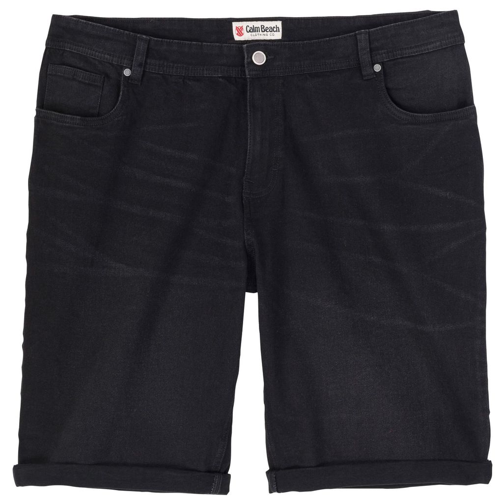Calm Beach XXL Stretch-Shorts Denim schwarz used