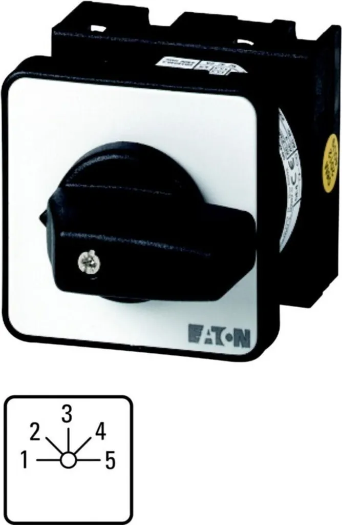 Interrupteur de commande pour moteur Eaton T0-5-15139/E 2P Noir 20A
