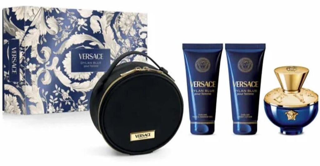 Versace Dylan Blue Pour Femme Eay De Parfum Spray 100ml Set Produktbild 