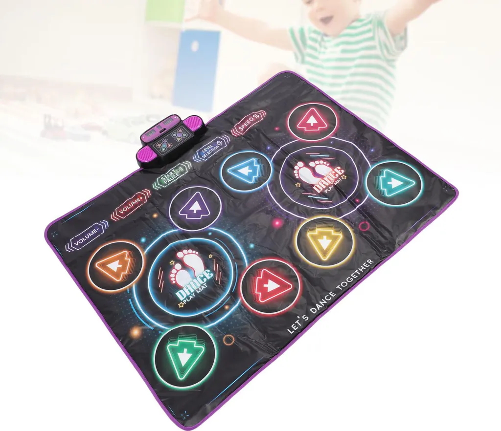 Tapis de danse Bluetooth pour deux joueurs avec éclairage LED intégré - 3