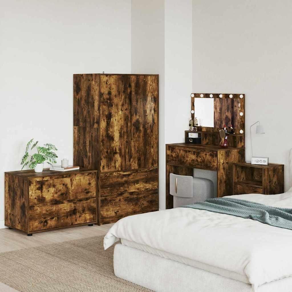 Best Möbel Aufbewahrungsschrank Geräucherte Eiche 80 x 48 x 57 cm - Kommoden CC239081