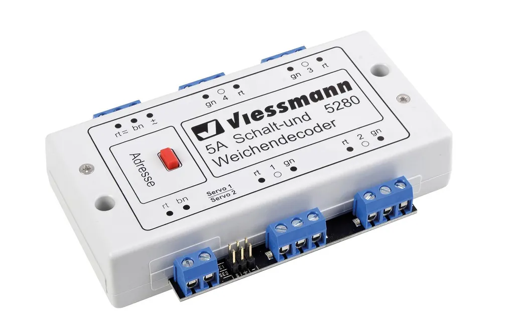 Décodeur de commutation multiprotocole Viessmann 5280 pour modélisme HO - 2