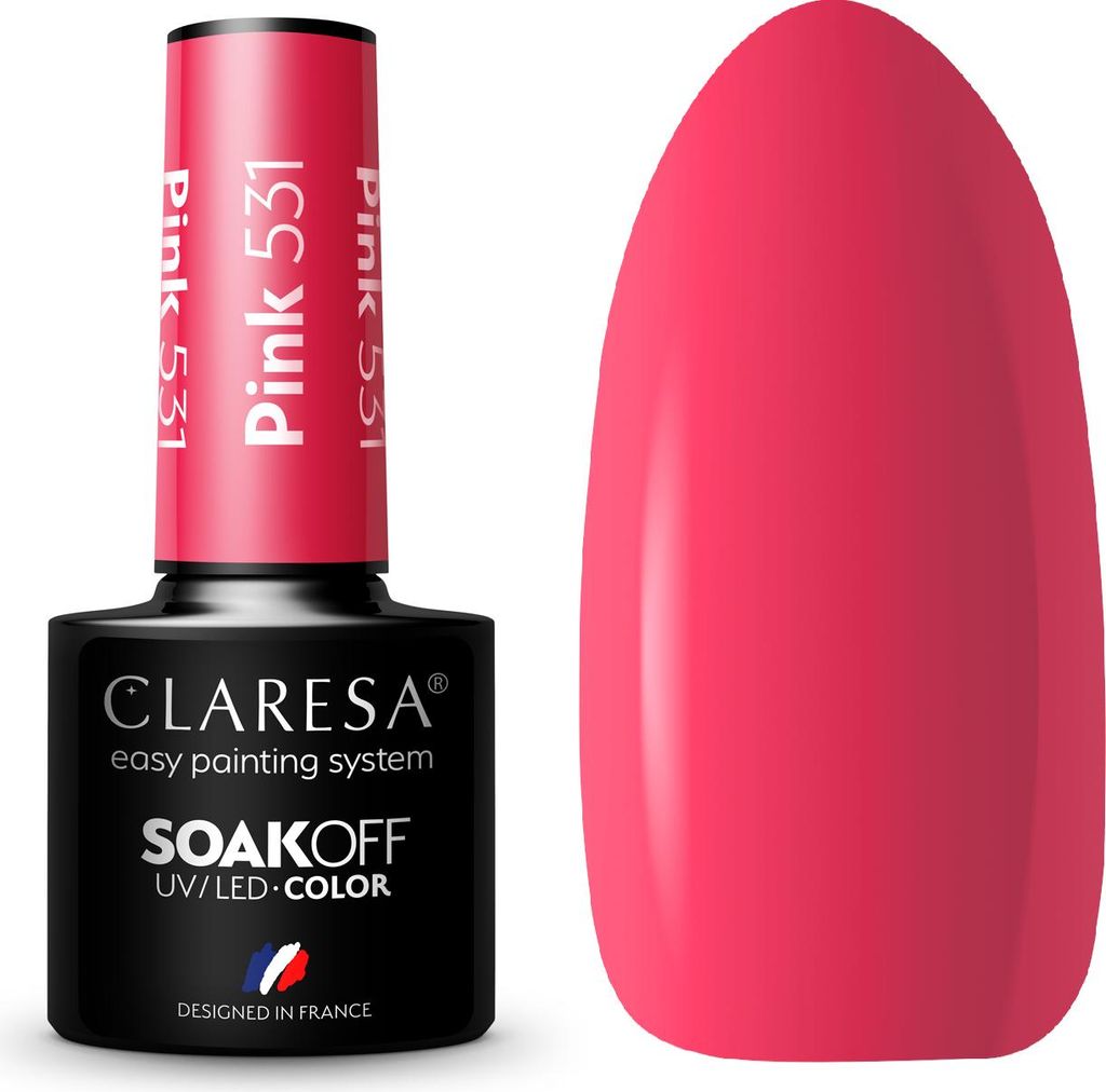 CLARESA Hybrid-Gel-Nagellack ROSA 531 -5g