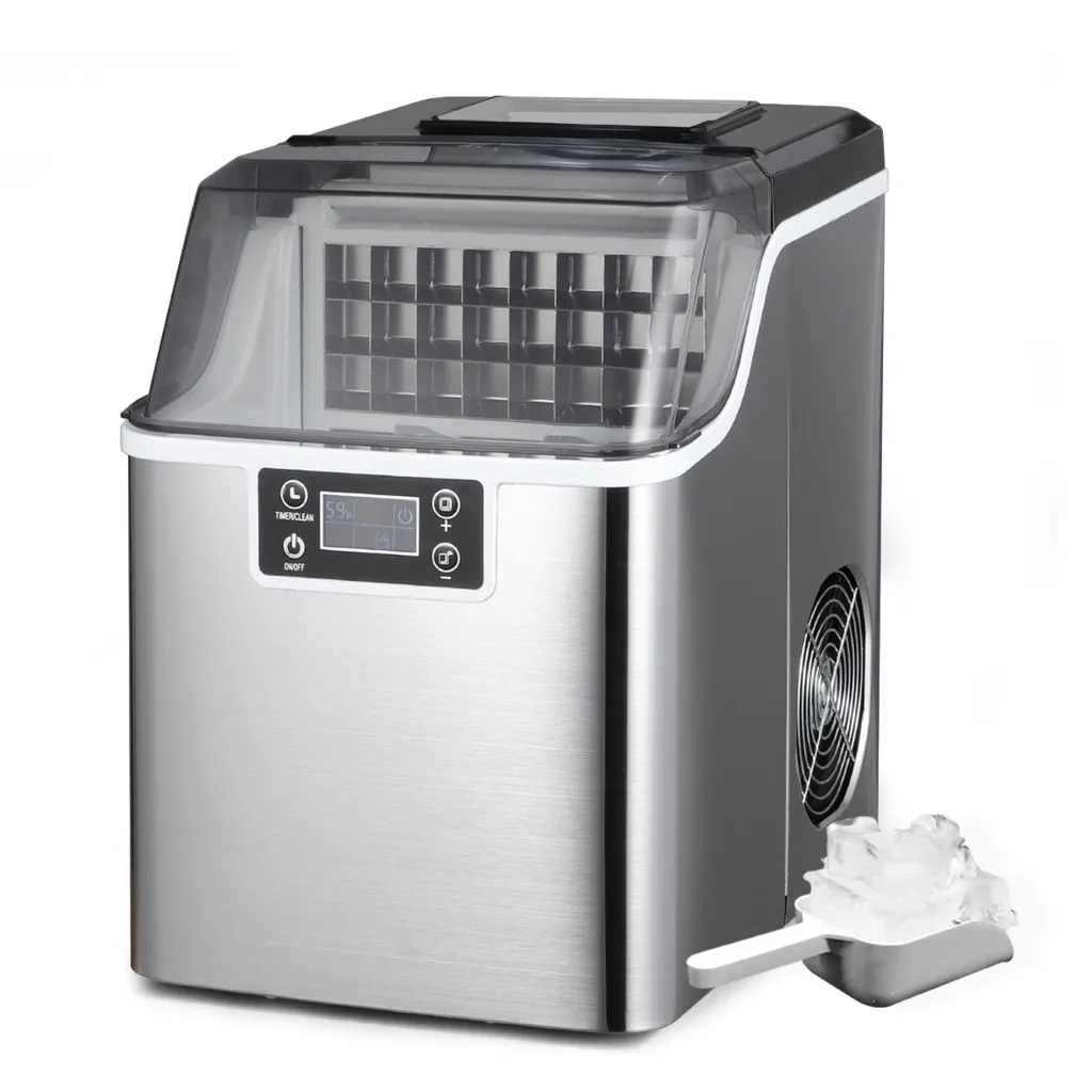 Machine à glaçons rapide Guzzanti GZ 124A - Capacité 12kg en inox noir
