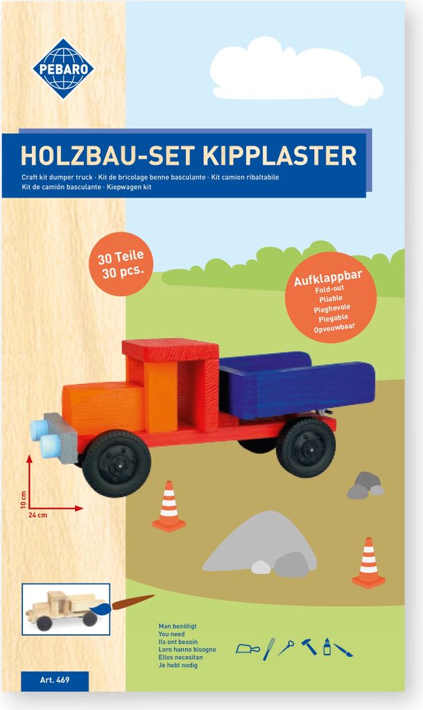 Pebaro Holzbau-Set Kipplaster, 469