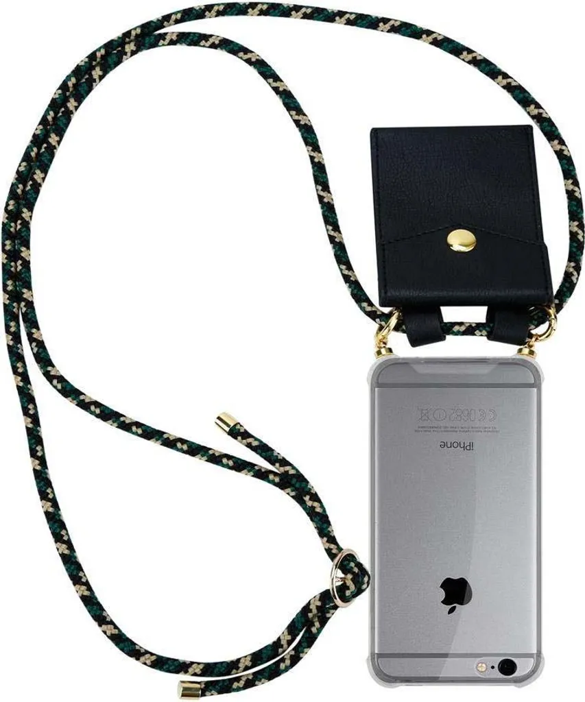 Custodia Cadorabo iPhone 6 / 6S Marrone con Catena | Silicone Soft