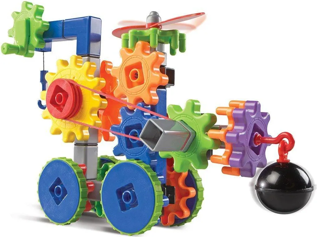 Jeu de construction avec engrenages Machines en mouvement 120 pièces