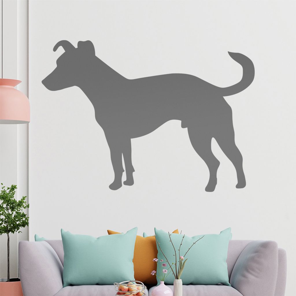 KIWISTAR Jack Russel Silhouette Wandtattoo in 6 Größen - Wandaufkleber Wall Sticker - Dekoration, Küche, Wohnzimmer, Schlafzimmer, Badezimmer