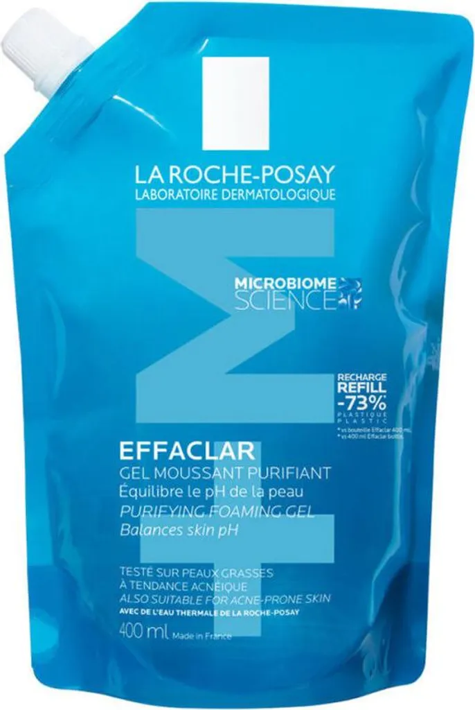 EFFACLAR gel schiuma detergente, confezione di ricarica, 400 ml