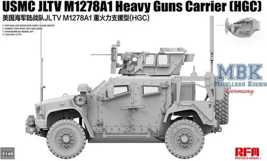 Réplique Fidèle JLTV M1278A1 RFM5149 : Finition Réaliste Sans Défaut