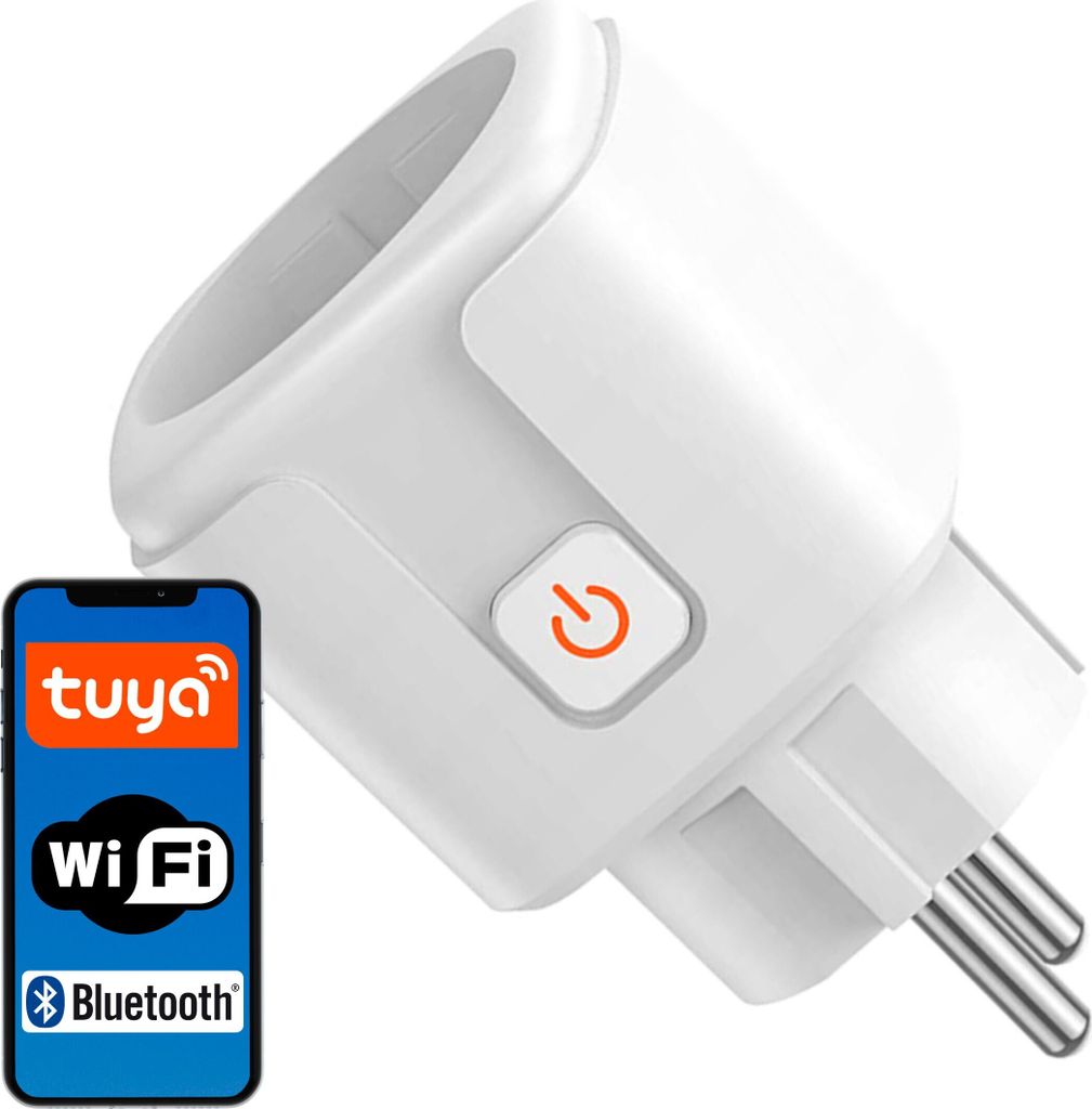 WiFi SMART STECKDOSE WIFI INTELLIGENTE 16A PLUG SCHALTER ENERGIEMESSUNG TUYA