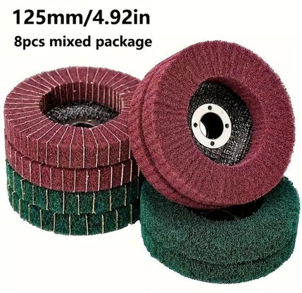 125 mm Nylon-Filz Flippolijstschijf für Metall- und Holzpolieren