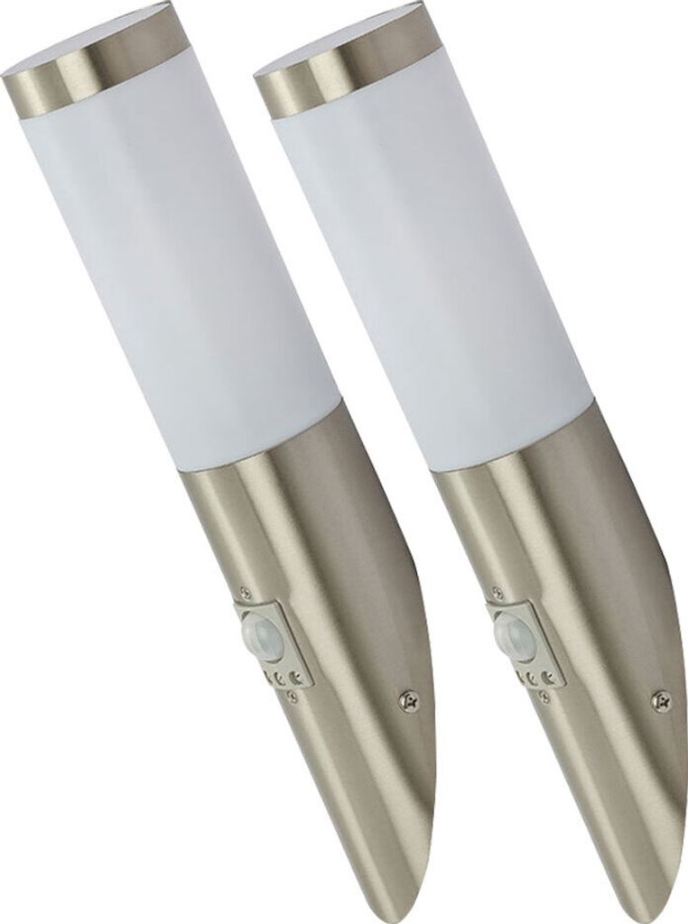 Modernes 2er Set Außenlampe mit Bewegungsmelder