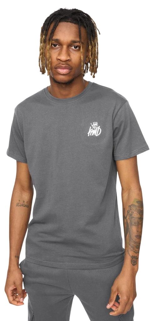 Kings Will Dream - "Crosby" T-Shirt für Herren BG2432 (L) (Asphaltgrau)