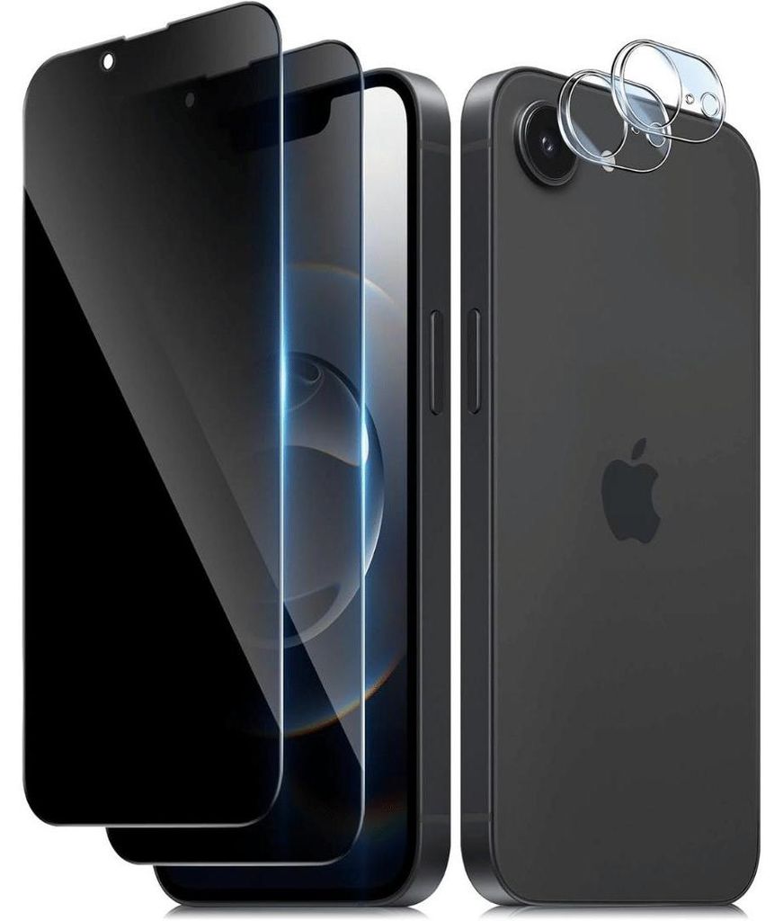 2X Panzerglas für iPhone 17e Blickschutz Sichtschutz Anti-Spy Schutzglas Panzerfolie