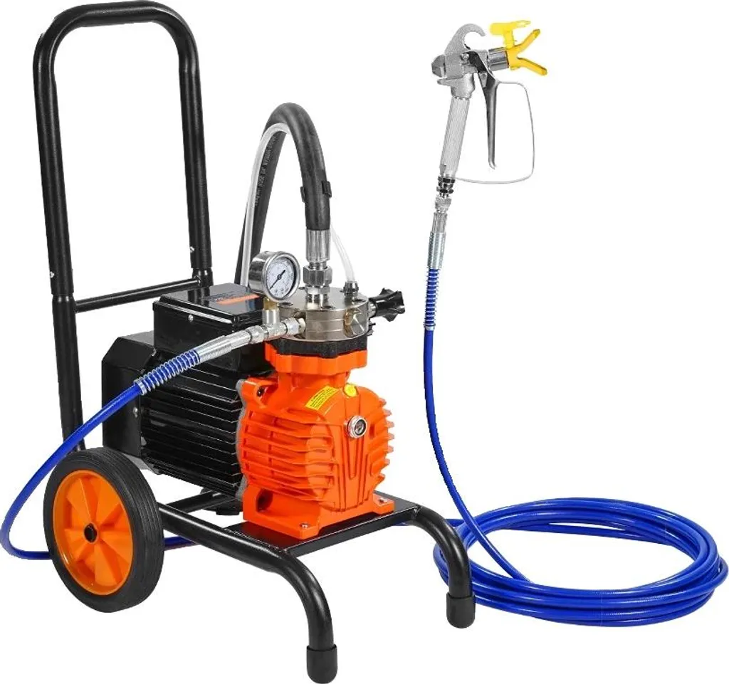 Pulvérisateur de peinture sans air 900W haute pression avec chariot