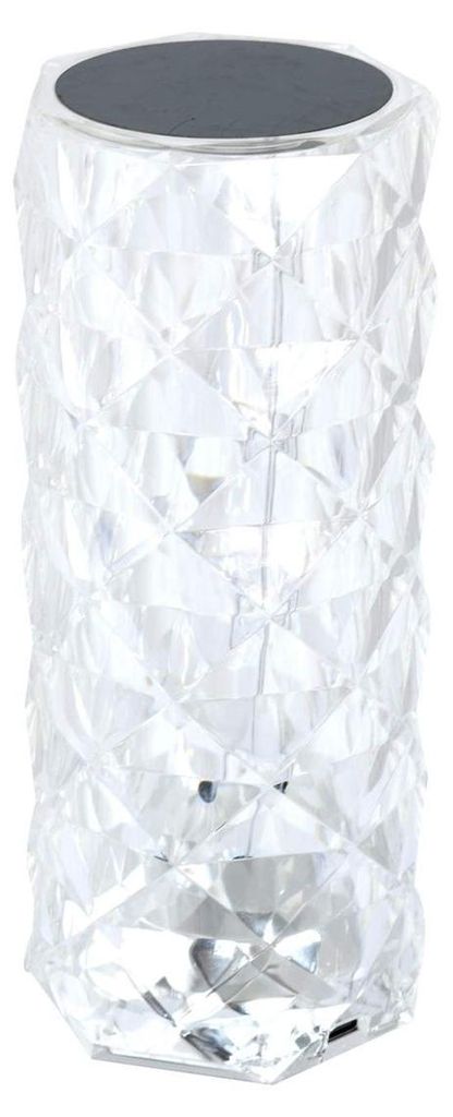 LED Tischlampe Kristall mit Farbwechsler Fernbedienung Höhe Produktbild 