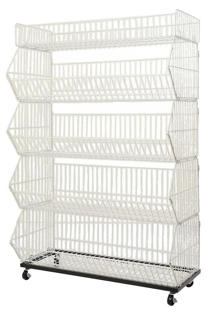 Stojak na kosze magazynowe, 5 poziomów, 900 x 430 x 1360 Zdjęcie produktu 