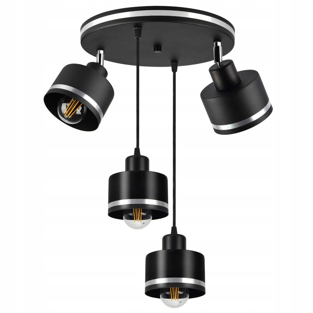 Luxolar LED Pendelleuchte 4-flammig E27 60W - Schwenkbar Produktbild 