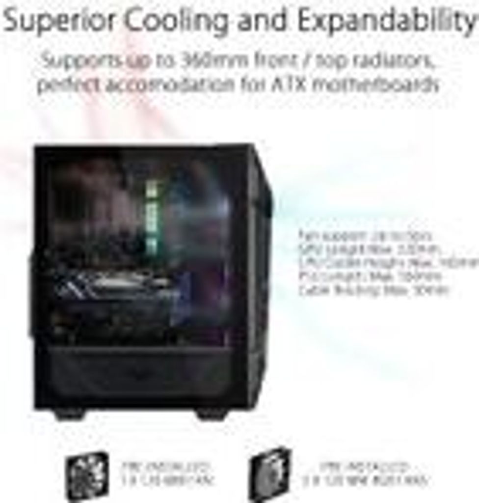 ASUS TUF Gaming GT301 Midi Tower Black Zdjęcie produktu 25