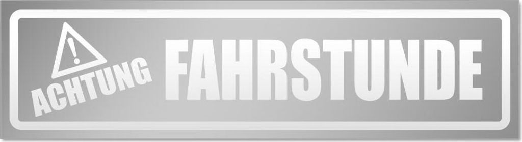 Achtung Fahrstunde invertiert Magnetschild Schild magnetisch