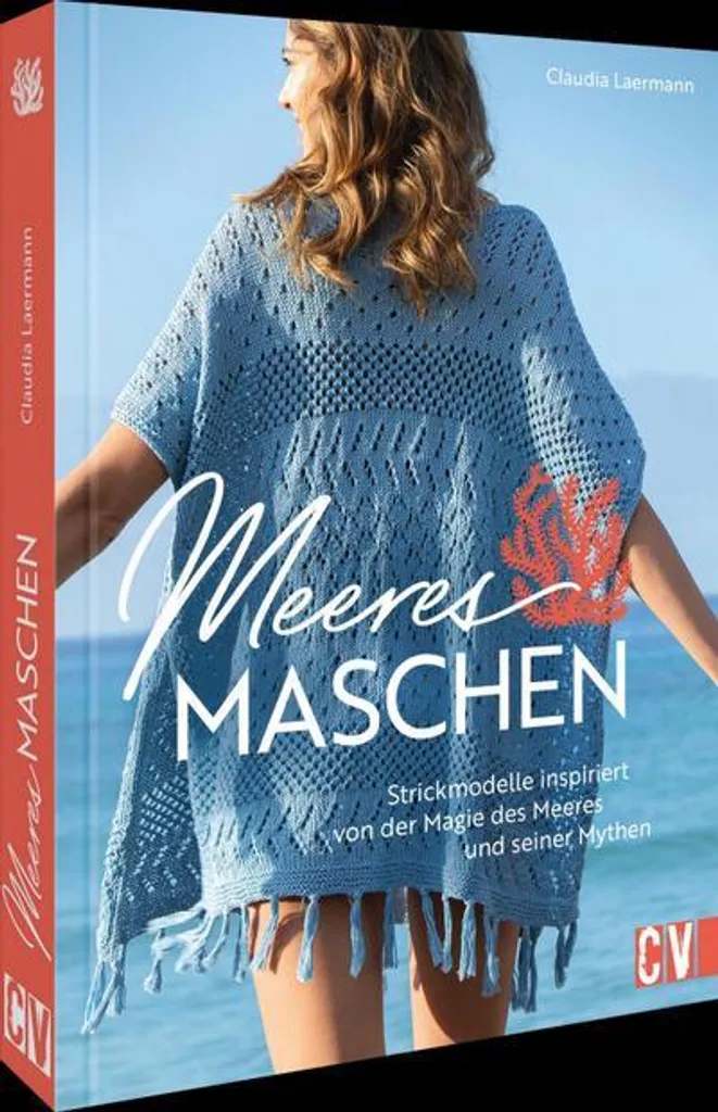 Meeresmaschen Pull marin en maille rayée bleue pour femme taille M