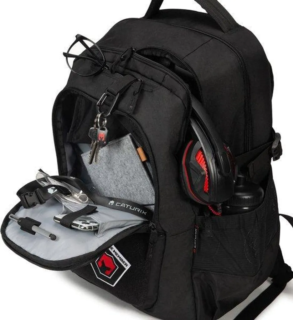 Dicota CTRX-13 CATURIX FORZA Sac à Dos Gaming 17.3" 28.5L Noir Eco