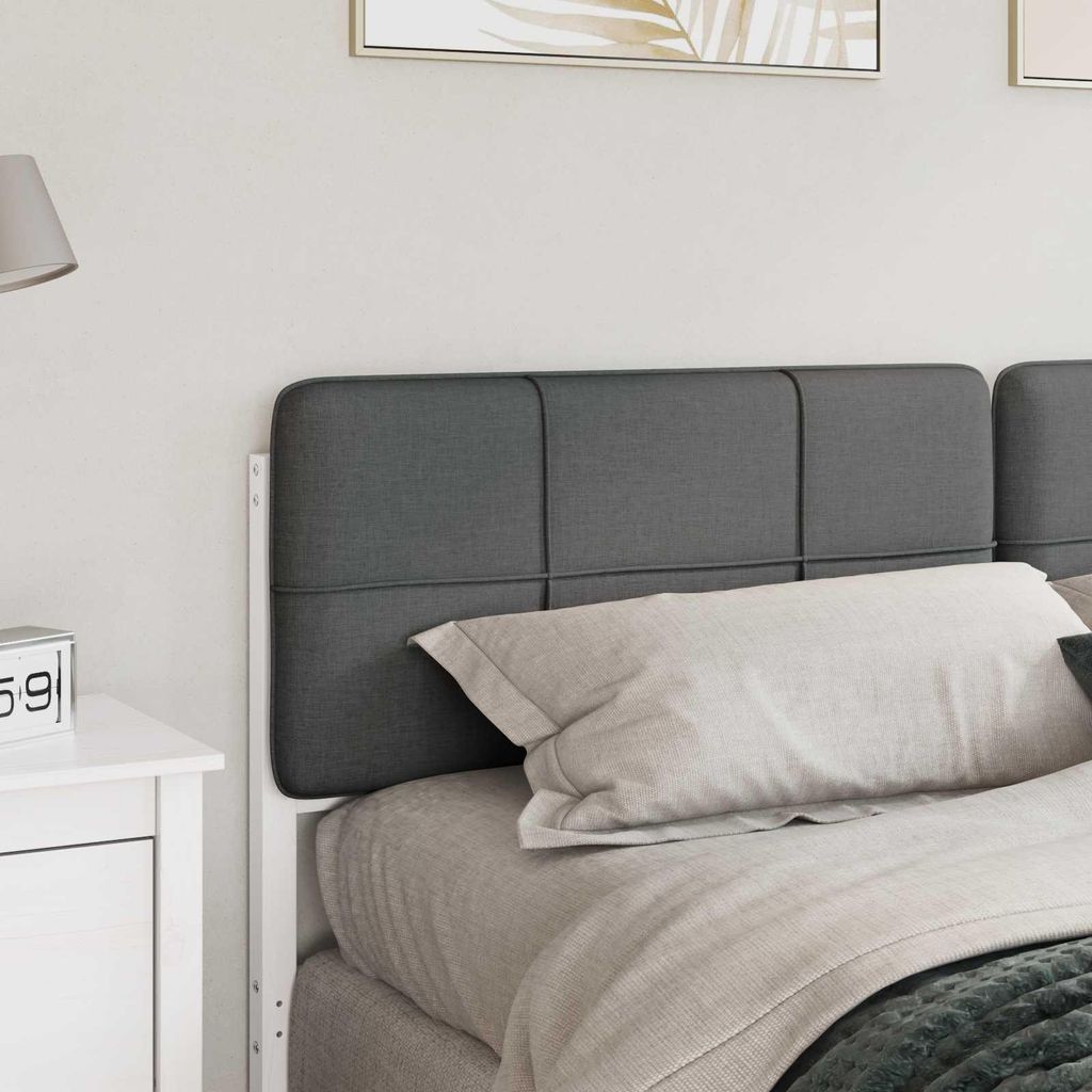 “2026 Modern“ Gepolstertes Kopfteil mit Kopfteil Weiß und Hellgrau 180cm - Designermöbel 840238 - Kopfteile
