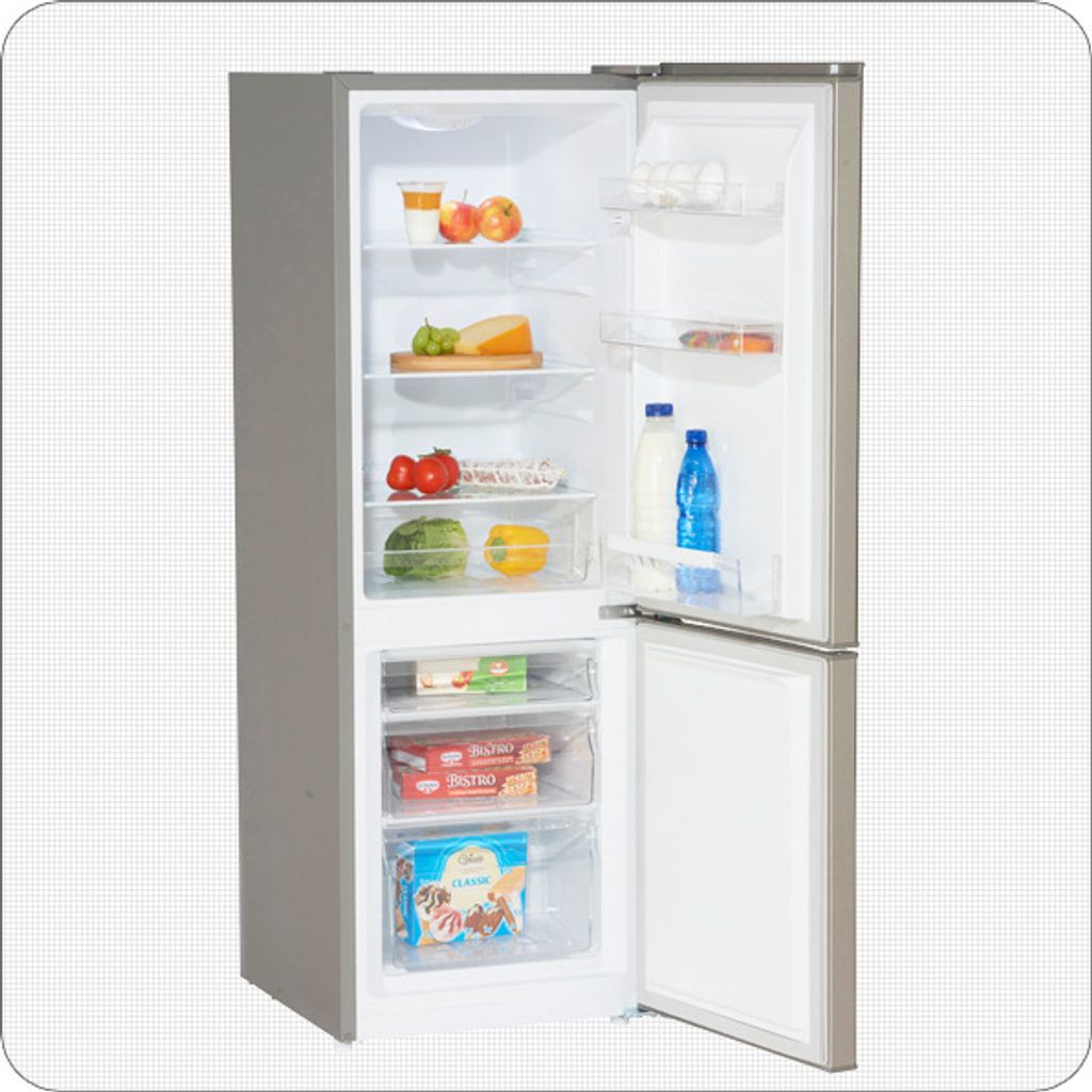 PKM Kühl-Gefrierkombination Kühlschrank KG 218.4 silber 175 Produktbild 2