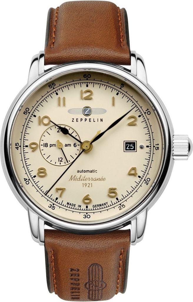 Zeppelin 9668-5 Herrenuhr Automatik 100 Jahre Méditerranée