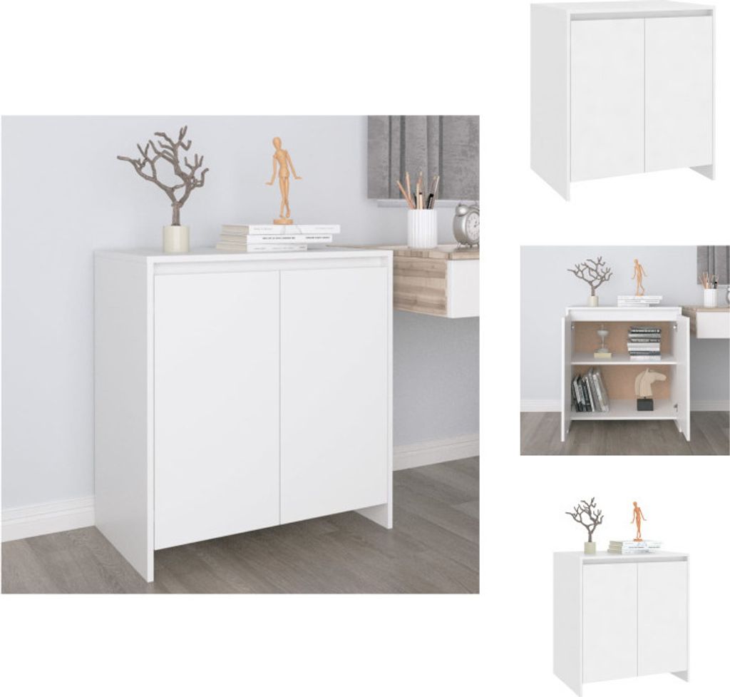 vidaXL Sideboard Weiß 70x41x75 cm Holzwerkstoff - Sideboards