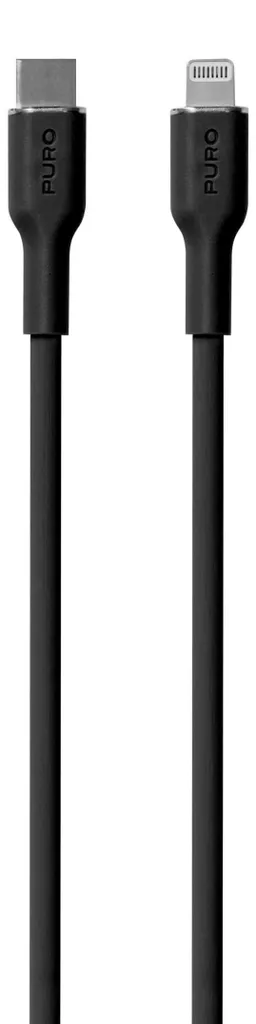 Puro PUCAPLTUSBCICONBLK Câble Lightning vers USB-C de 1,5m Noir MFi