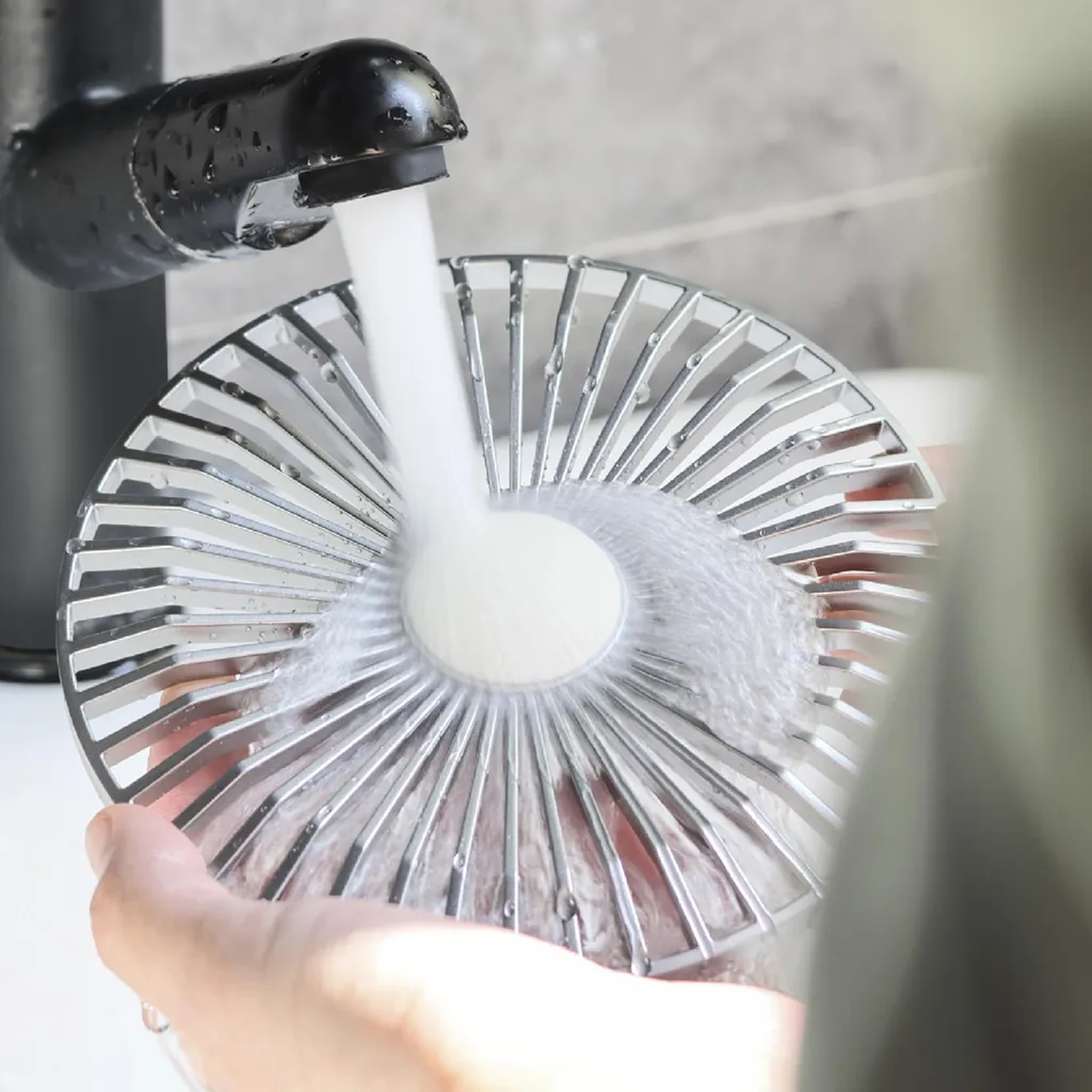Mini Ventilateur USB Rétro Bleu - Idéal Bureau/Table - Confort d'Été - 7
