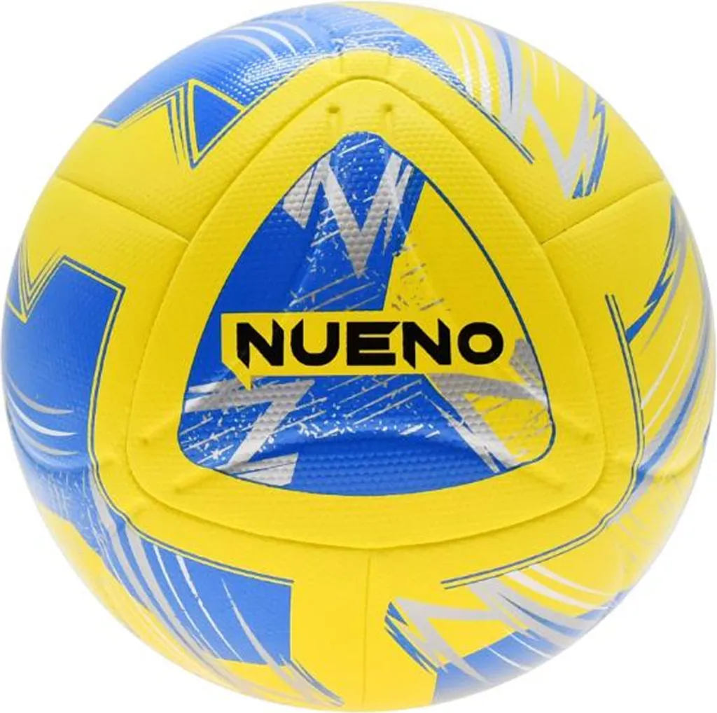 Ballon de football résistant Precision Nueno RD3659 Taille 5 Jaune Bleu