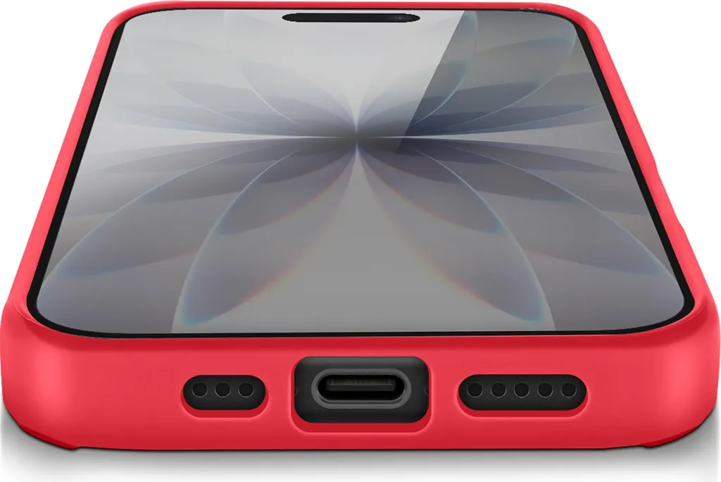 Avizar, custodia per iPhone 17 con supporto ad anello e attacco magnetico, rosso - 5