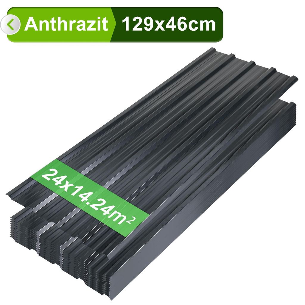 Blacha trapezowa 129x46cm antracyt 12/24/36 sztuk blacha Zdjęcie produktu 
