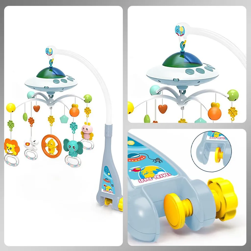 Endormir bébé facilement avec ce mobile musical à télécommande 360° - 4