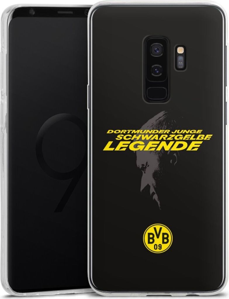 DeinDesign Handyhülle für Samsung Galaxy S9 Plus Duos Silikon Hülle Case Smartphone Schutzhülle BVB Borussia Dortmund Marco Reus