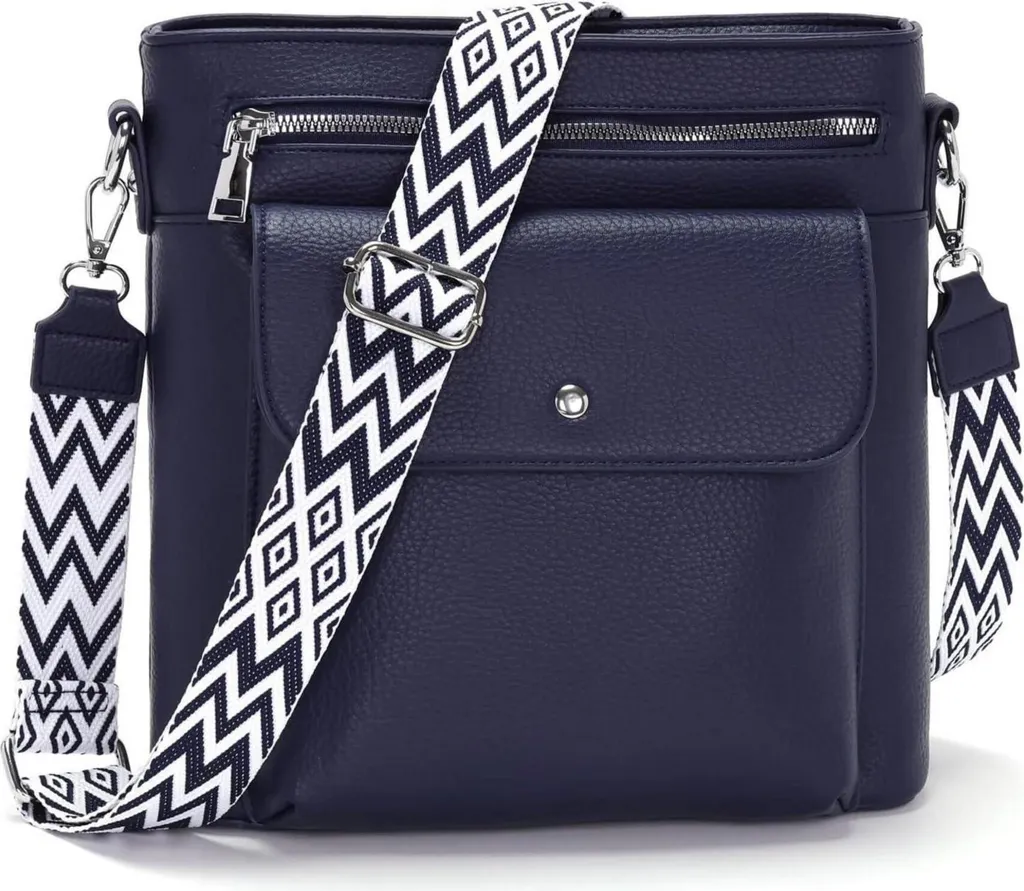 Borsa Donna Crossbody YISUOHOOM - Media Capacità con Triple Zip